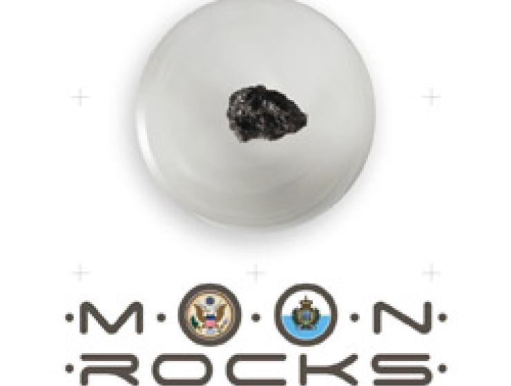 Moon Rocks - Apollo-Basismission in San Marino - Mondfelsen aus den Apollo-Missionen der NASA